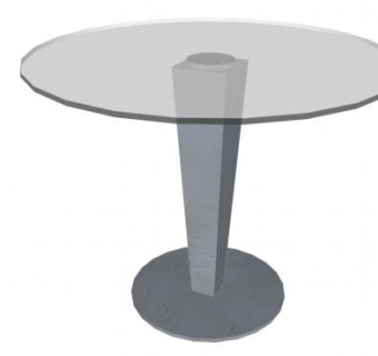 不锈钢餐桌su模型下载_sketchup草图大师SKP模型