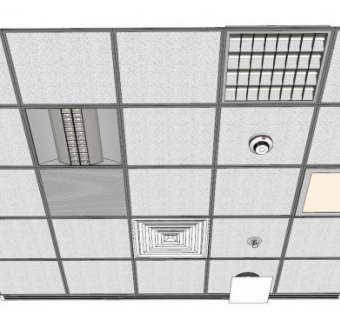 屋顶吊顶su模型下载_sketchup草图大师SKP模型