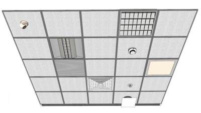 屋顶吊顶su模型下载_sketchup草图大师SKP模型