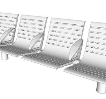 公共座椅su模型下载_sketchup草图大师SKP模型