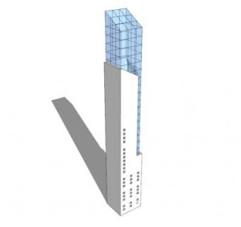 现代灯柱su模型下载_sketchup草图大师SKP模型