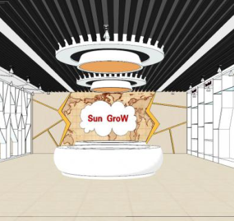 现代公司创意前台SU模型下载_sketchup草图大师SKP模型