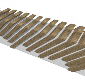 园林凳子su模型下载_sketchup草图大师SKP模型