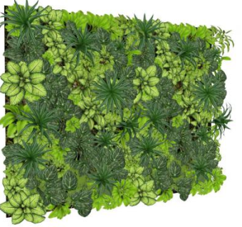 植物墙植物su模型下载_sketchup草图大师SKP模型