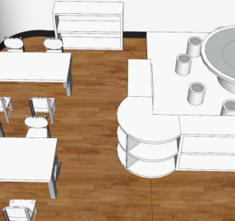 现代办公区设计sketchup模型下载_sketchup草图大师SKP模型