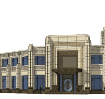 欧式会所su模型下载_sketchup草图大师SKP模型