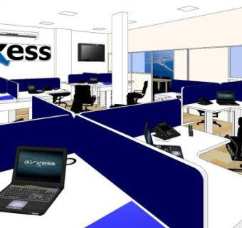 现代办公区室内SU模型下载_sketchup草图大师SKP模型