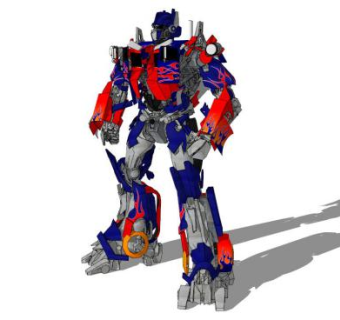 变形金刚擎天柱su模型下载_sketchup草图大师SKP模型