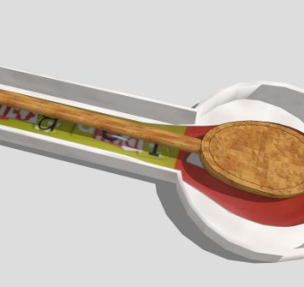 木勺子su模型下载_sketchup草图大师SKP模型