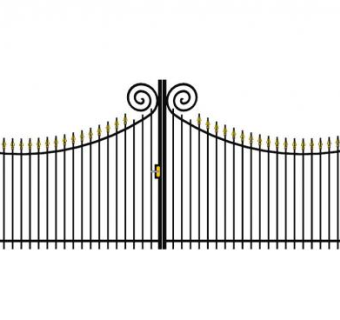 铁栅栏门su模型下载_sketchup草图大师SKP模型