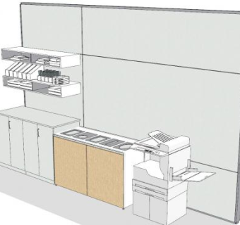 现代茶水间SU模型下载_sketchup草图大师SKP模型