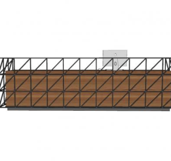 现代工业风接待台SU模型下载_sketchup草图大师SKP模型