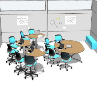 简约现代会议室sketchup模型下载_sketchup草图大师SKP模型