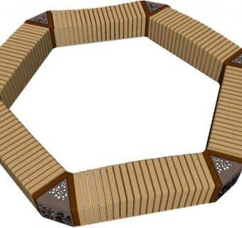 园林座椅su模型下载_sketchup草图大师SKP模型