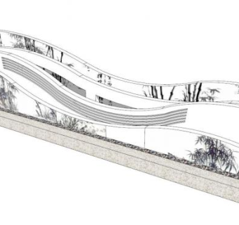 室内景墙su模型下载_sketchup草图大师SKP模型