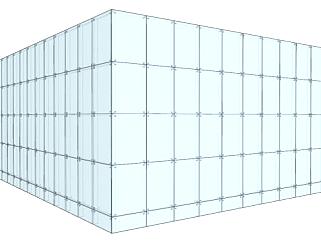 <em>玻璃</em>幕墙构造su模型下载_sketchup草图大师SKP模型