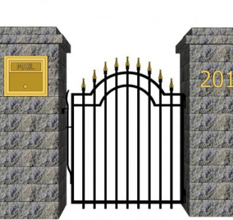 铁艺单门su模型下载_sketchup草图大师SKP模型