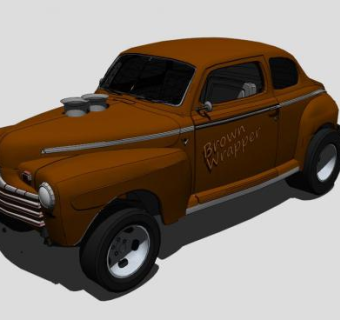 1946年老爷车SKP模型设计_su模型下载 草图大师模型_SKP模型