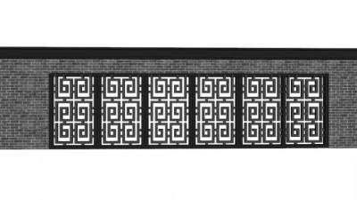 中式镂空围墙su模型下载_sketchup草图大师SKP模型