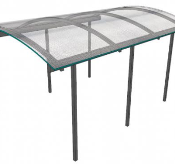 商业街遮雨棚su模型下载_sketchup草图大师SKP模型