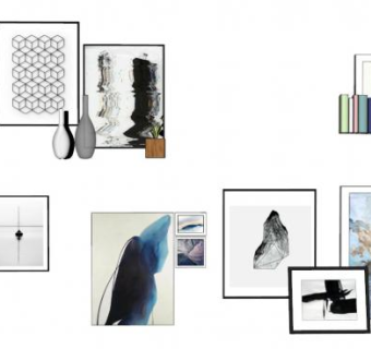 办公摆件su模型下载_sketchup草图大师SKP模型