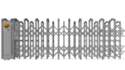 电动门伸缩门su模型下载_sketchup草图大师SKP模型