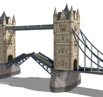 伦敦大桥su模型下载_sketchup草图大师SKP模型