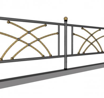 楼道护栏su模型下载_sketchup草图大师SKP模型