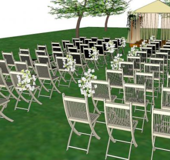 婚礼会场su模型下载_sketchup草图大师SKP模型