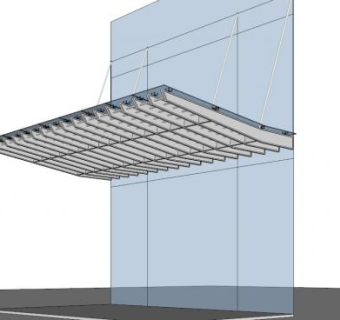 咖啡馆入口雨棚su模型下载_sketchup草图大师SKP模型