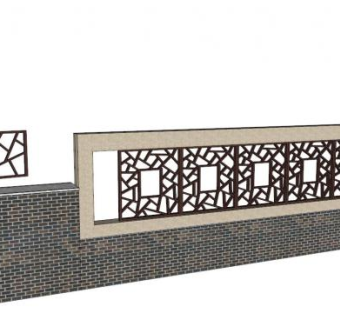 冰裂纹花窗su模型下载_sketchup草图大师SKP模型