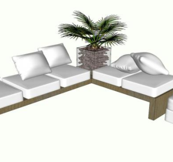 现代整体沙发su模型下载_sketchup草图大师SKP模型