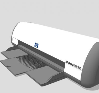 办公室里的小型打印机SKP模型设计_su模型下载 草图大师模型_SKP模型