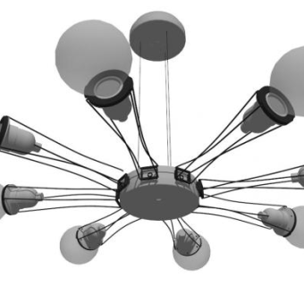 loft工业风灯饰su模型下载_sketchup草图大师SKP模型