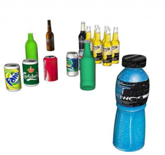 饮料瓶子su模型下载_sketchup草图大师SKP模型