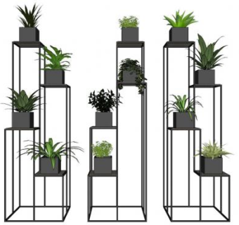 现代花架su模型下载_sketchup草图大师SKP模型