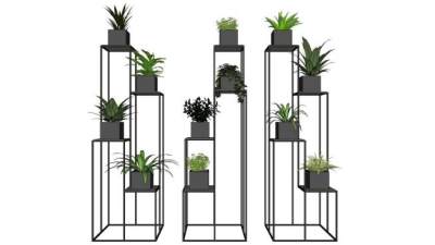 现代花架su模型下载_sketchup草图大师SKP模型