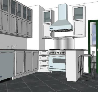 路边花坛su模型下载_sketchup草图大师SKP模型