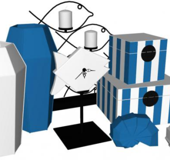 装饰品摆件su模型下载_sketchup草图大师SKP模型