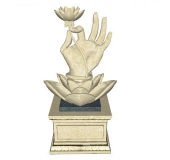 佛意景观小品su模型下载_sketchup草图大师SKP模型