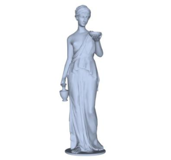 欧式美女雕塑su模型下载_sketchup草图大师SKP模型