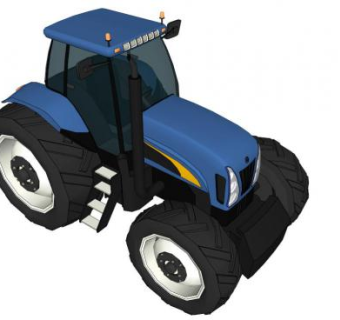 拖拉机su模型下载_sketchup草图大师SKP模型