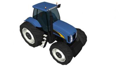 拖拉机su模型下载_sketchup草图大师SKP模型