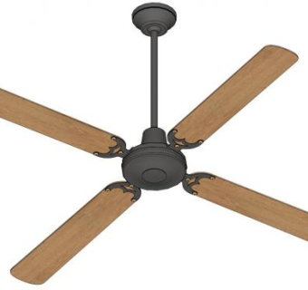 美式风扇灯su模型下载_sketchup草图大师SKP模型