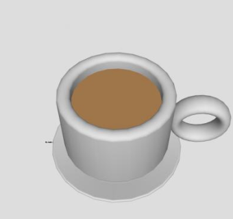 喝咖啡用的杯子SKP模型设计_su模型下载 草图大师模型_SKP模型