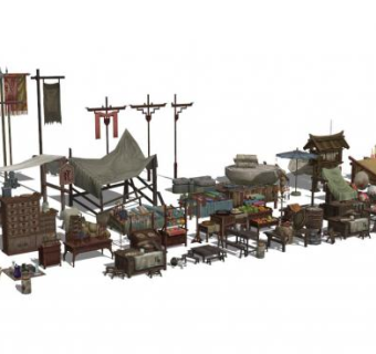 古代家具su模型下载_sketchup草图大师SKP模型