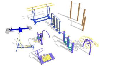 体育器材su模型下载_sketchup草图大师SKP模型