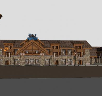 欧式耐克专卖店SU模型下载_sketchup草图大师SKP模型