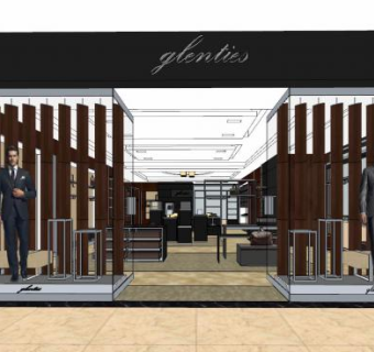 中式服饰专卖店SU模型下载_sketchup草图大师SKP模型