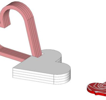 心形沙发su模型下载_sketchup草图大师SKP模型